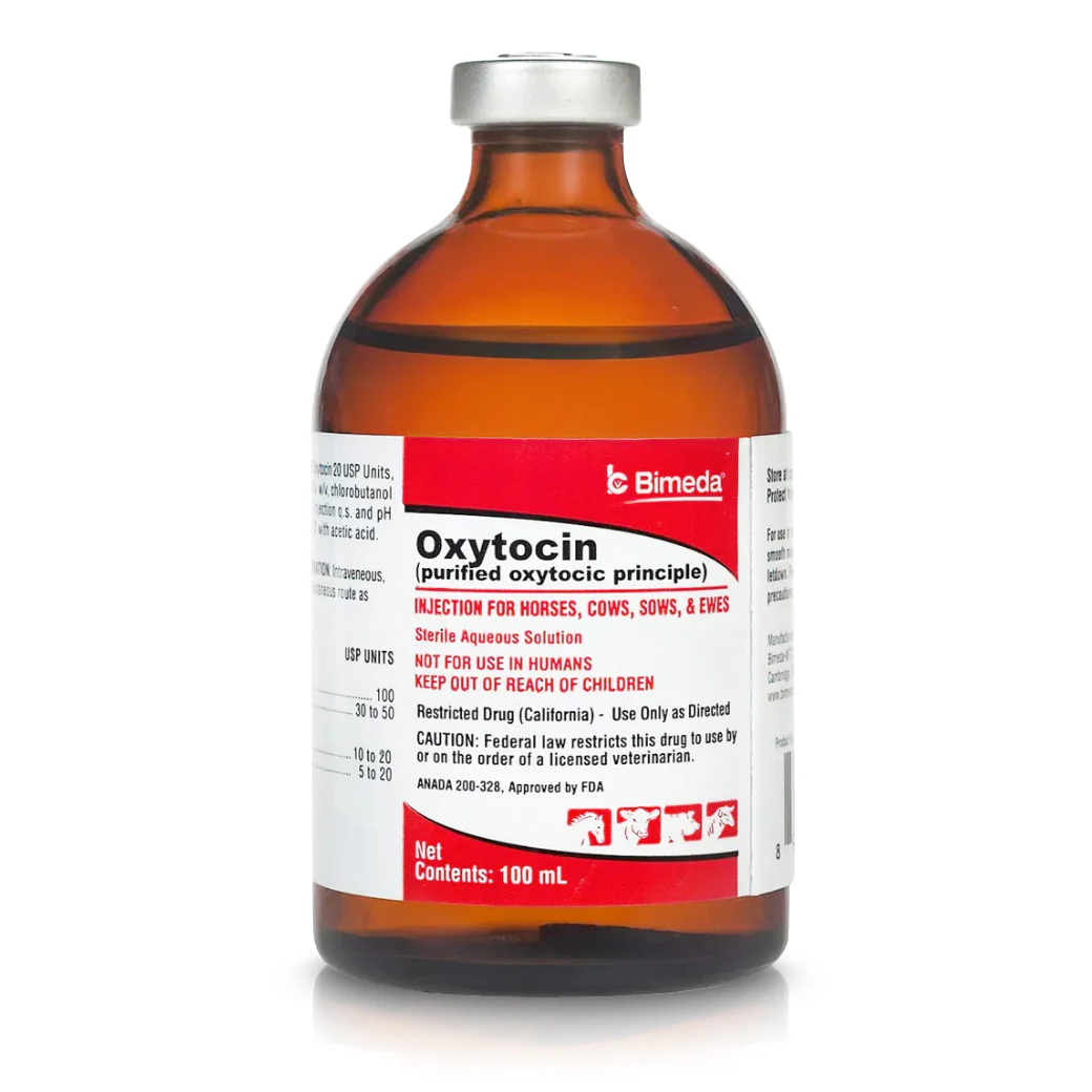 Rx Oxytocin (Generic) Injection for Horses, Cows, Sows, & Ewes, 100 mL - Pet's Shop