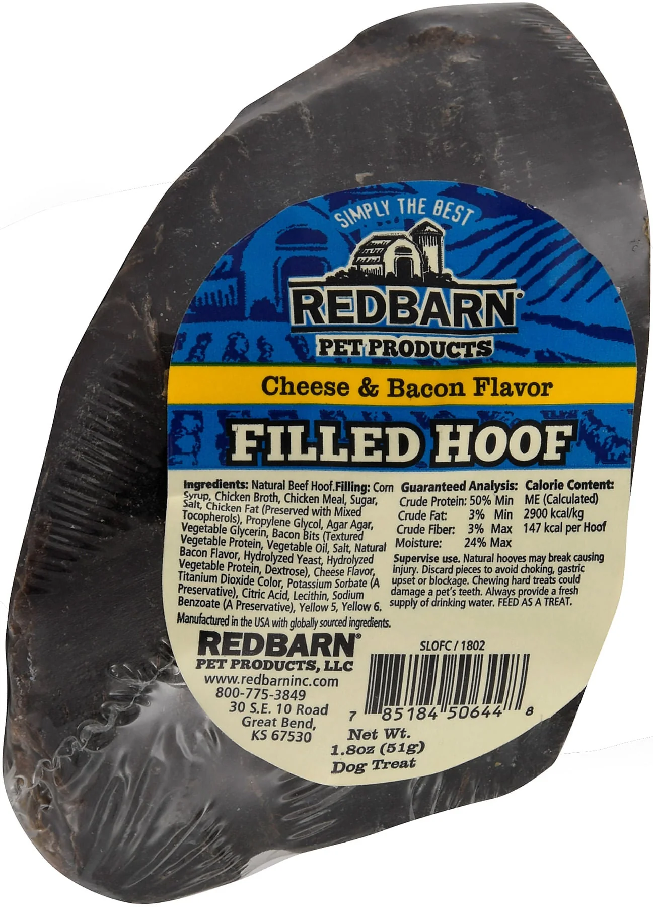 Redbarn Dog Treats Filled Cow Hoof - Pet's Shop
