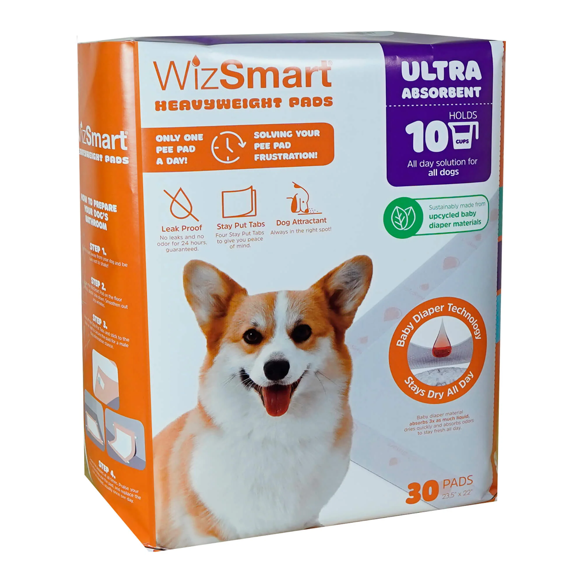 Wizsmart Heavyweight Ultra Absorbent Pads - Pet's Shop
