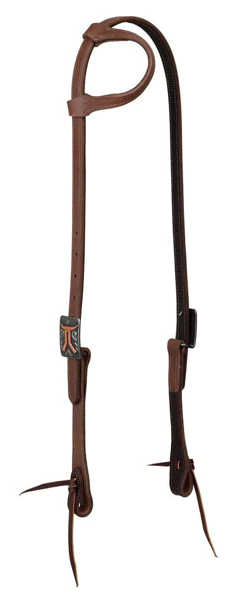 Smarty x Synergy Latigo Lined Oil Harness Leather Headstall, 3/4