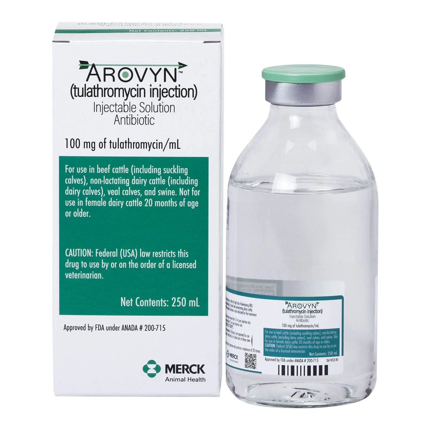 Rx Arovyn (tulathromycin) Injectable Solution for Swine & Cattle - Pet's Shop