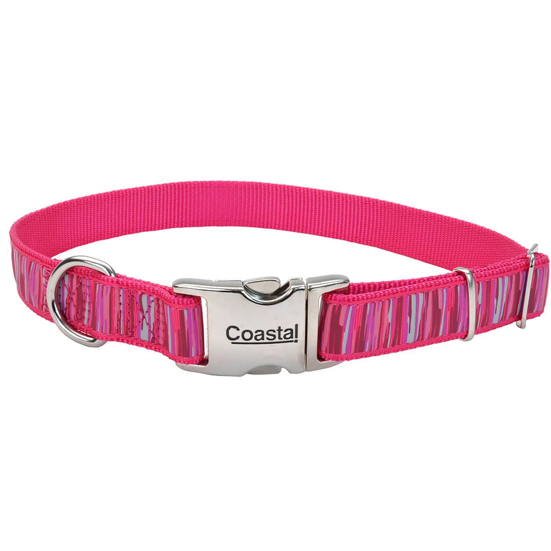 Ribbon Adjustable Dog Collar with Metal Buckle - Pet's Shop