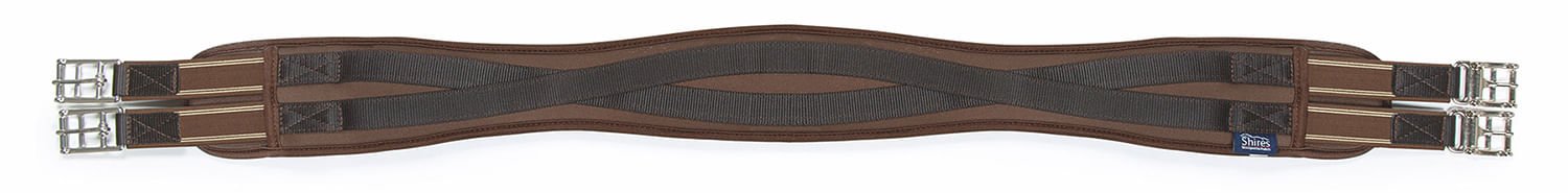 Shires Memory Foam Girth, Brown - Pet's Shop