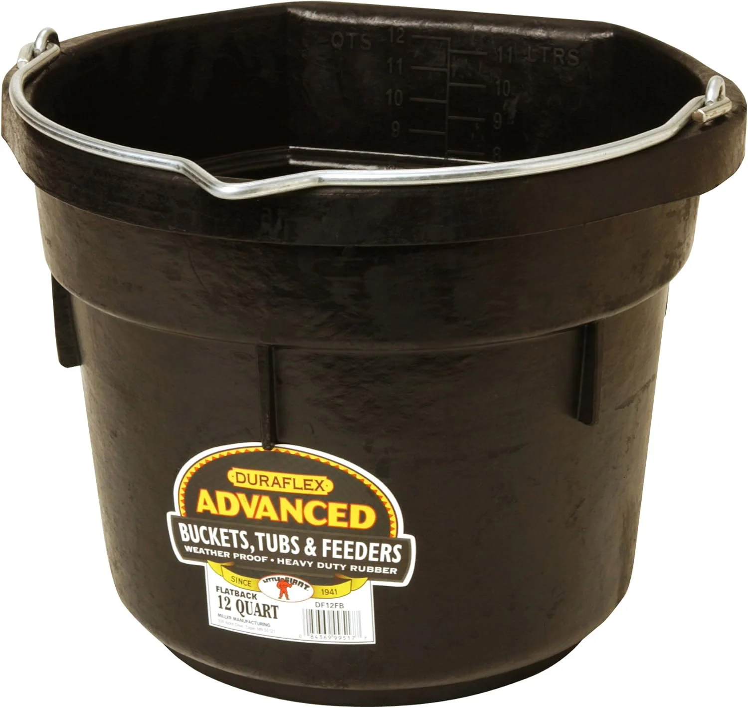 Rubber Flat Back Bucket - Pet's Shop