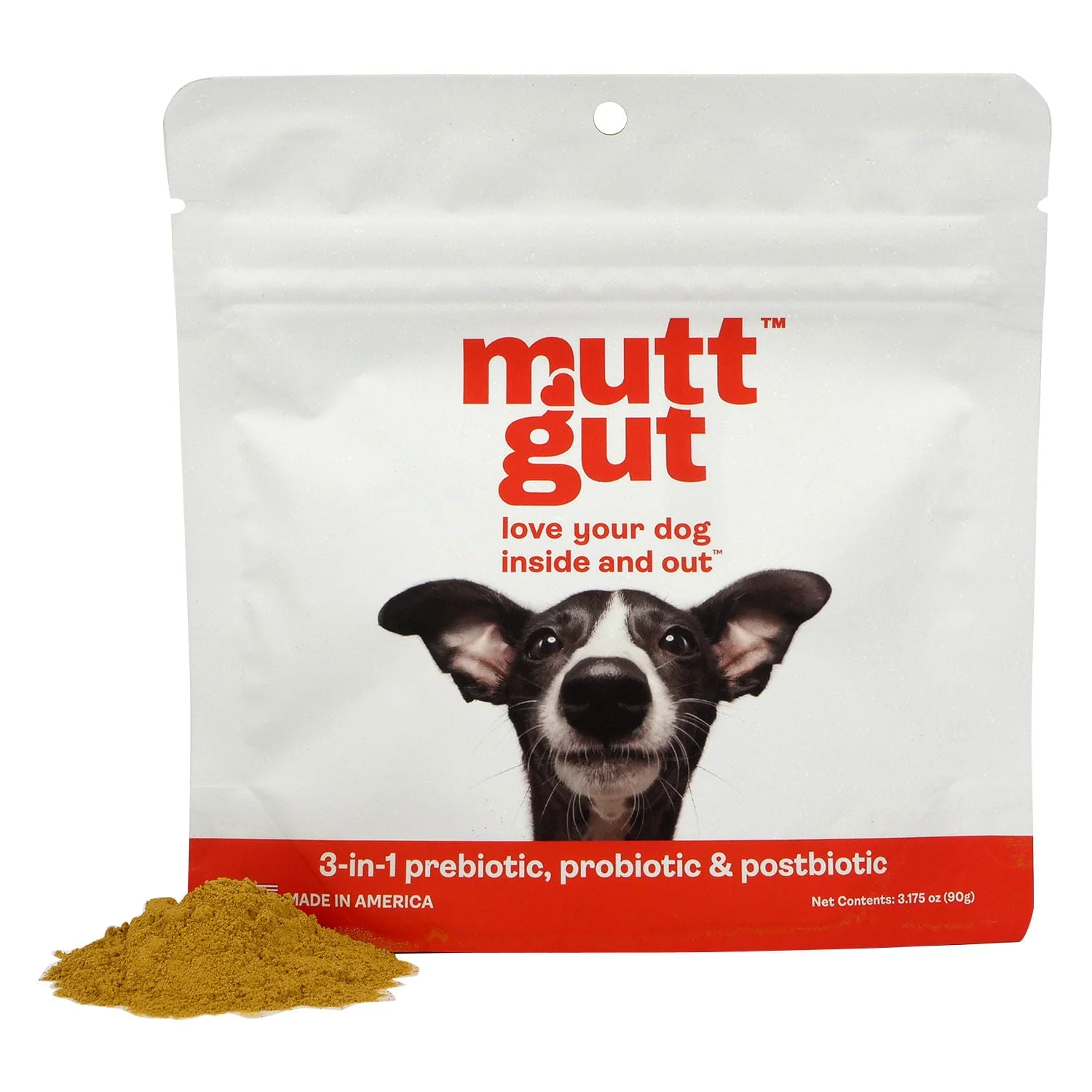 Mutt Gut 3-in-1 Pre + Pro + Postbiotic Supplement for Dogs - Pet's Shop