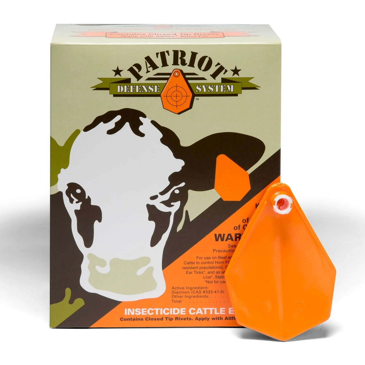 Patriot Insecticide Cattle Ear Tags, pkg of 20 - Pet's Shop