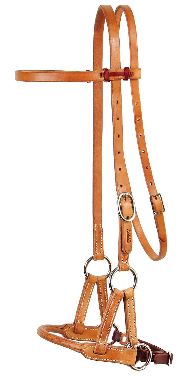 Professional's Choice Schutz Round Leather Nose Side Pull - Pet's Shop