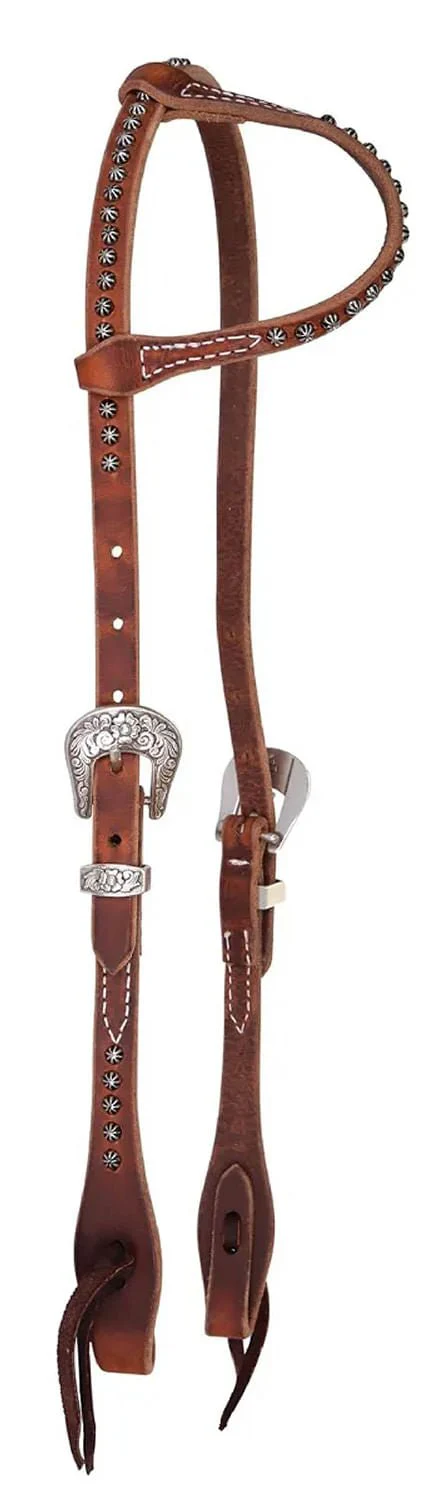 Reinsman Rosewood & Spots One Ear Headstall, Full - Pet's Shop
