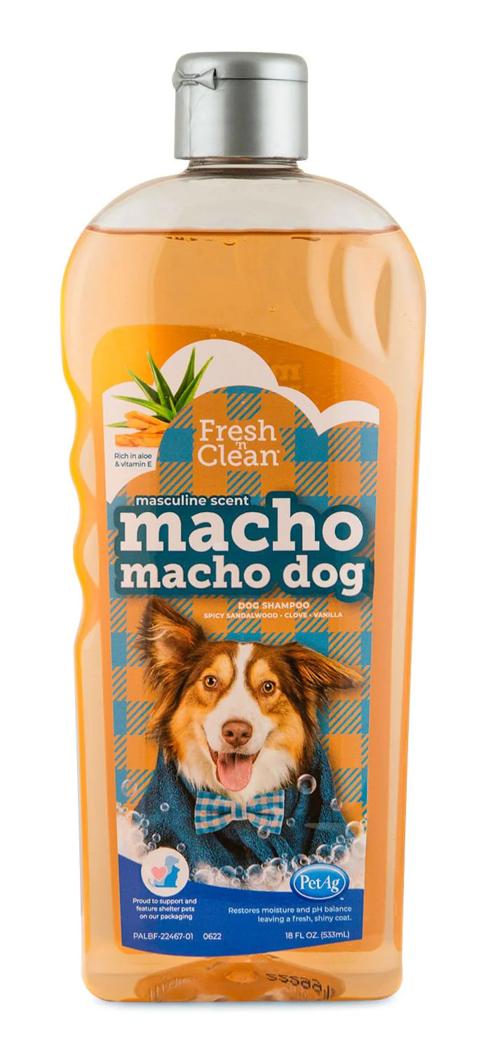 Fresh 'n Clean Macho Macho Dog Shampoo, 18 oz - Pet's Shop