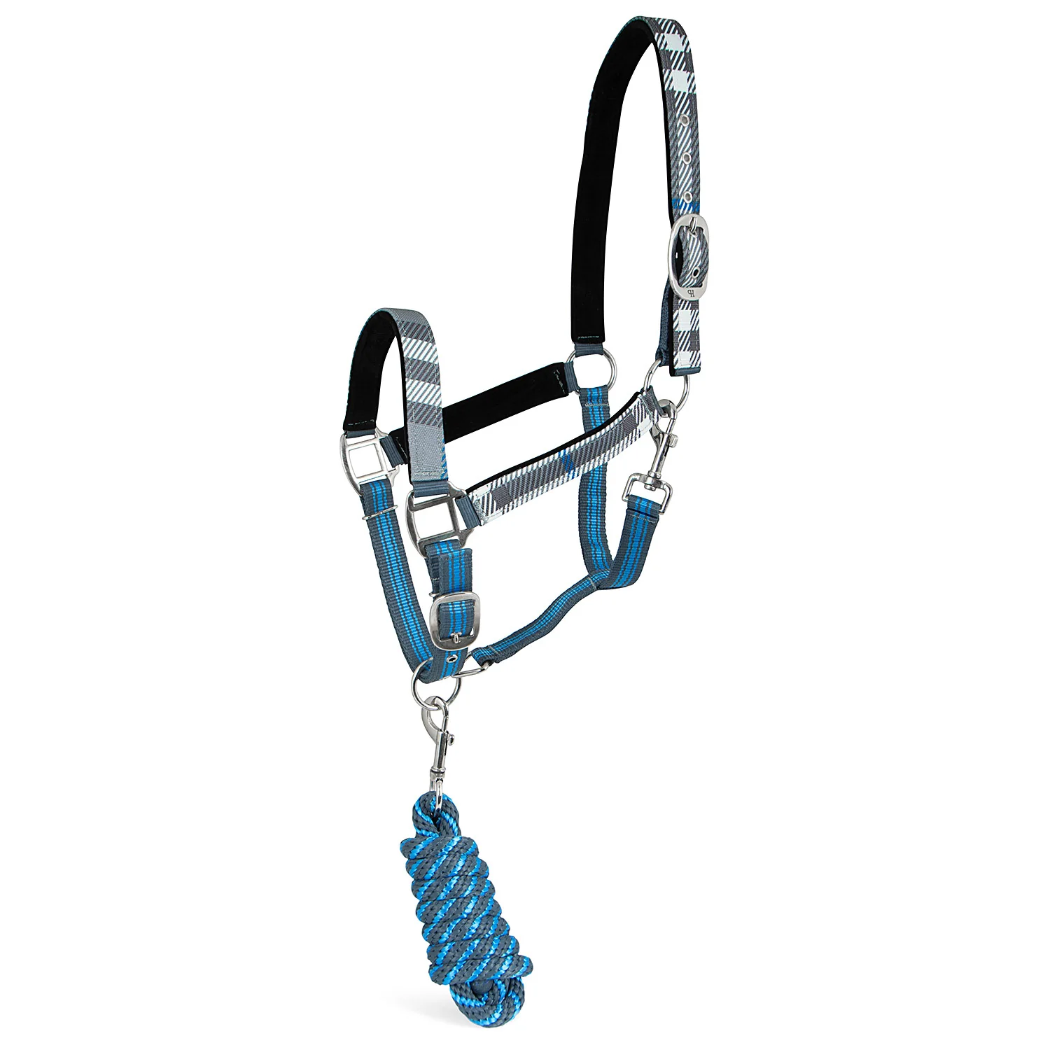Poplar Head Nylon Horse Halter & Lead Matching Set, Full Size - Pet's Shop