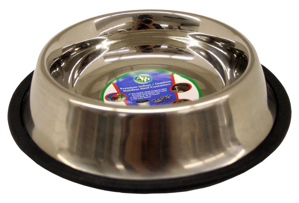 Indipets Non-Tip Stainless Steel Bowl - Pet's Shop