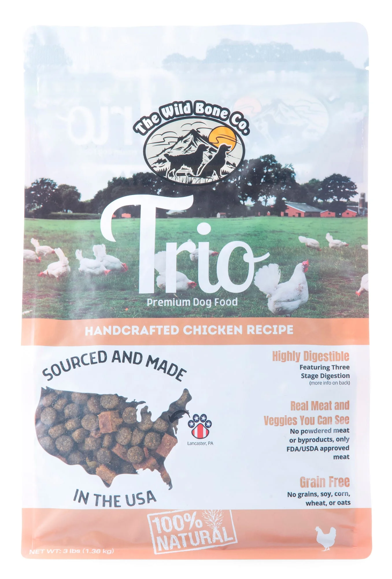 Trio Premium Dog Food, 3 lb - Pet's Shop