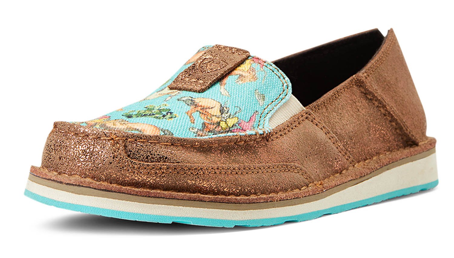 Ariat Women's Cruiser, Copper Metallic/Bucking Turquoise - Pet's Shop