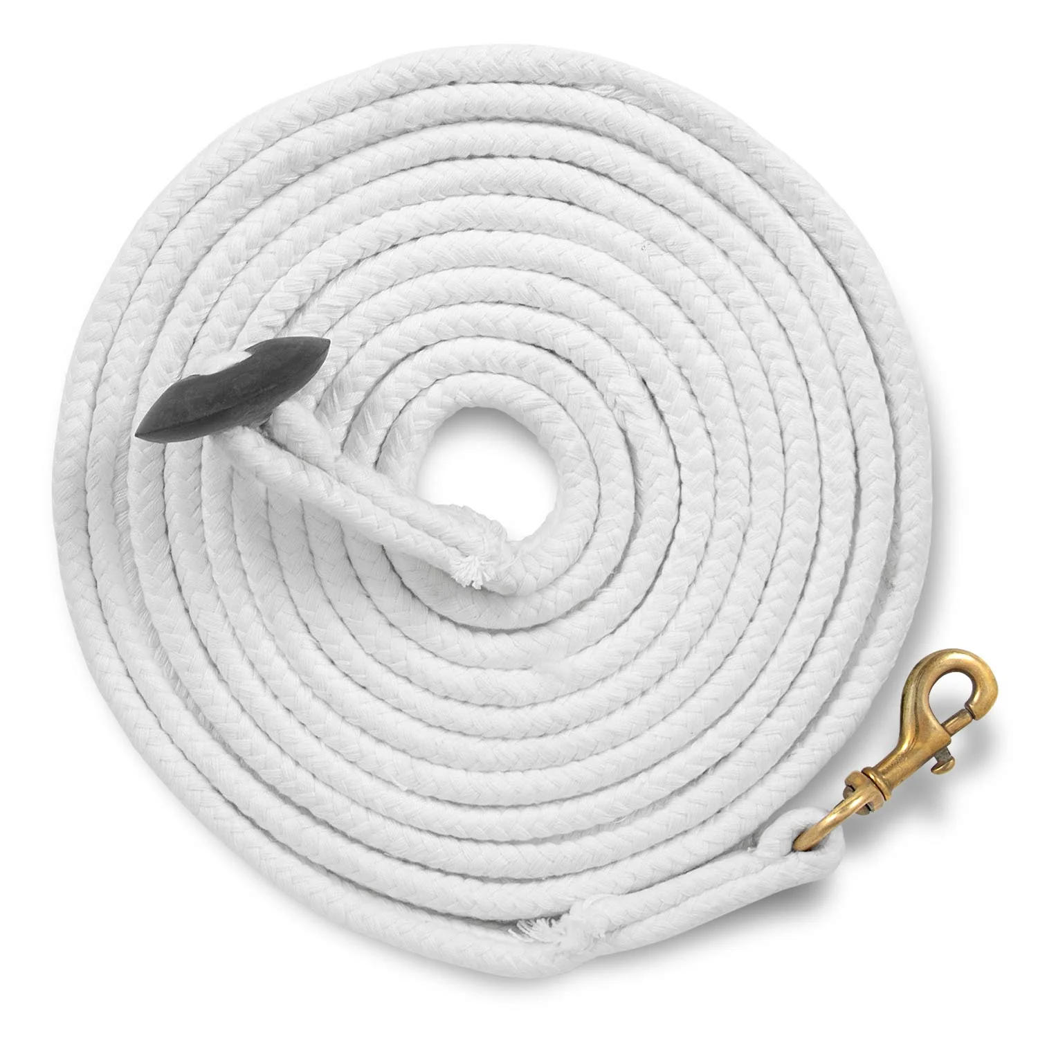 Equine Braided Cotton Lunge Line with Rubber Stopper, 25' L - Pet's Shop