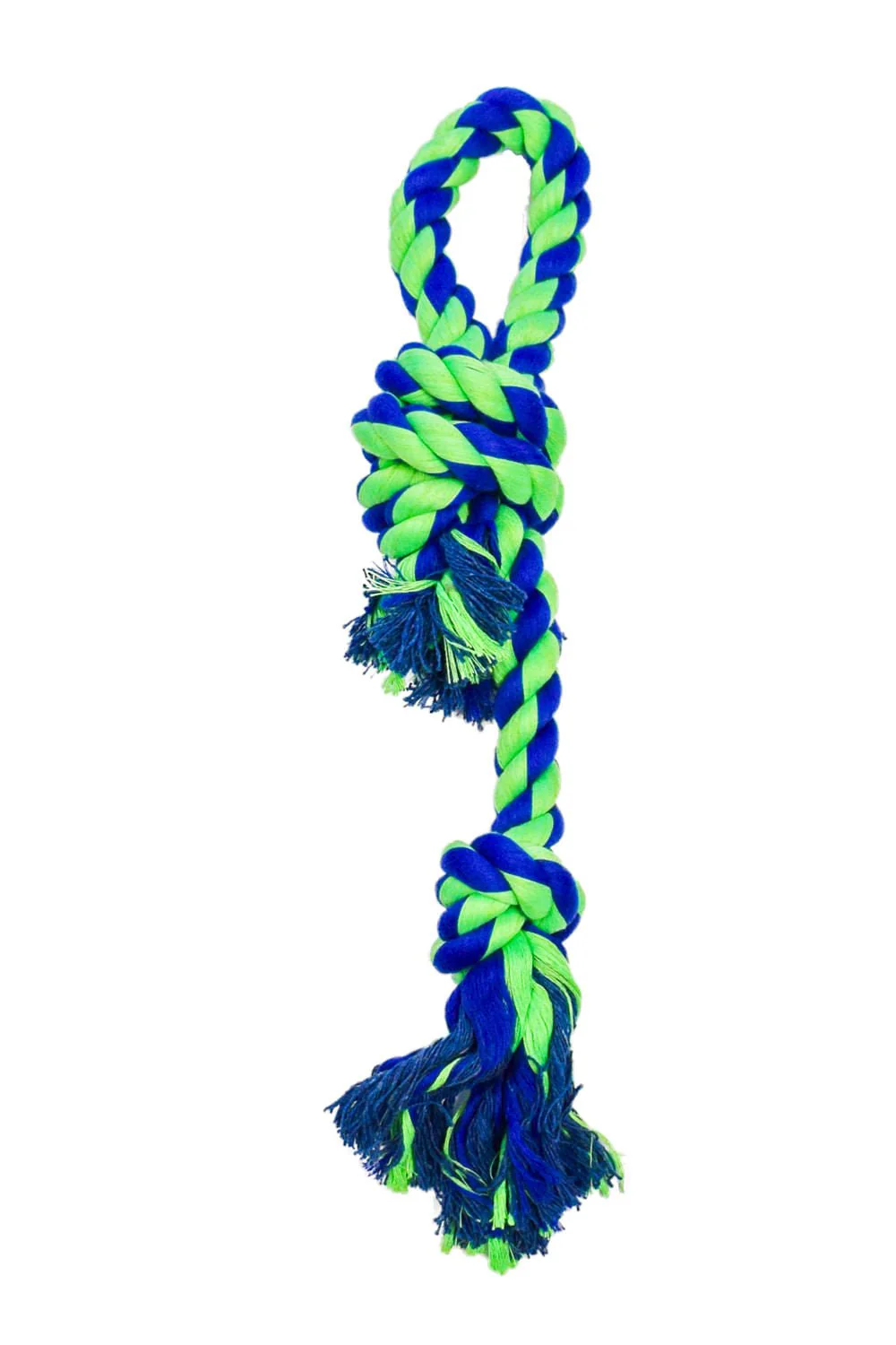 2 Knot Bone with Loop Handle Rope - Pet's Shop