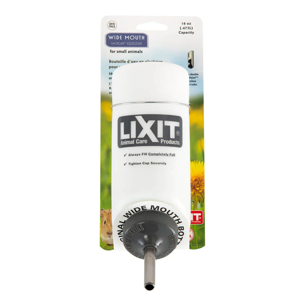 Lixit Plastic Wide Mouth Bottle - Pet's Shop