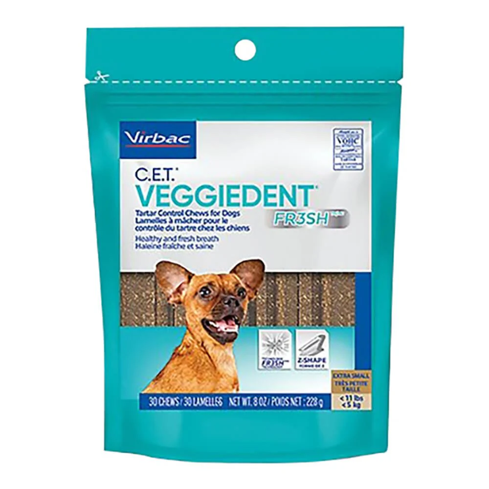 Virbac C.E.T. VeggieDent Fr3sh Dental Chews - Pet's Shop