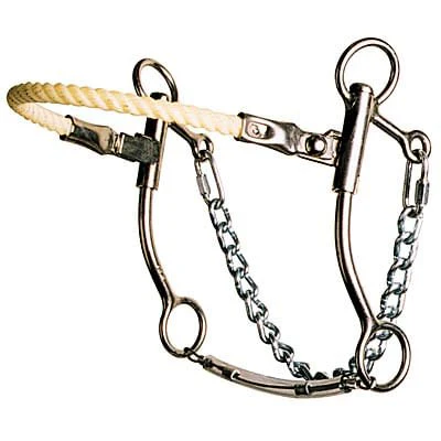 Jim Warner Rope Nose Hackamore Bit - Pet's Shop