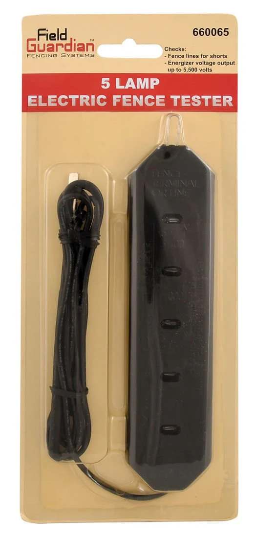 5 Lamp Electric Fence Tester - Pet's Shop