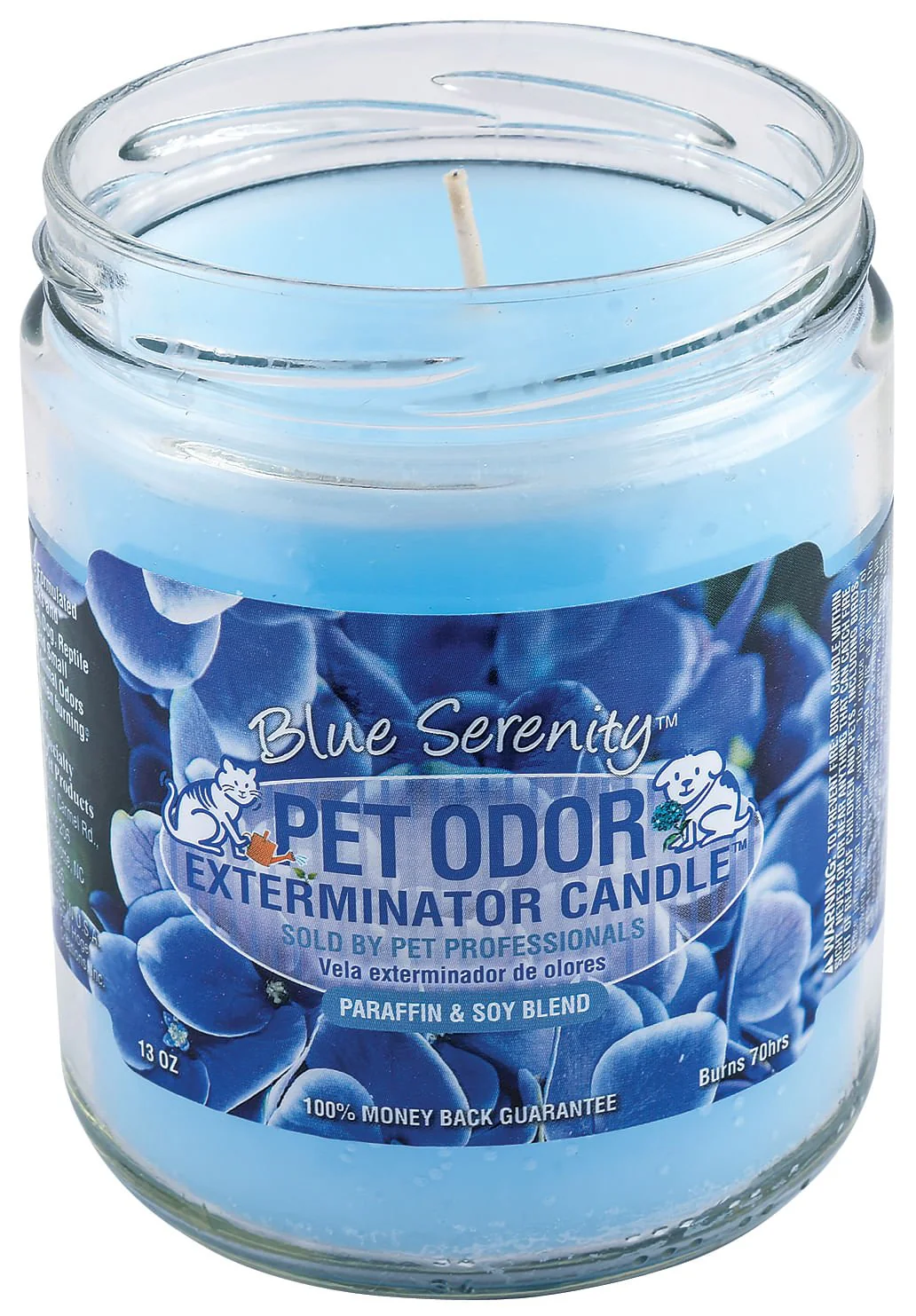 Pet Odor Exterminator Candle, Blue Serenity, 13 oz - Pet's Shop