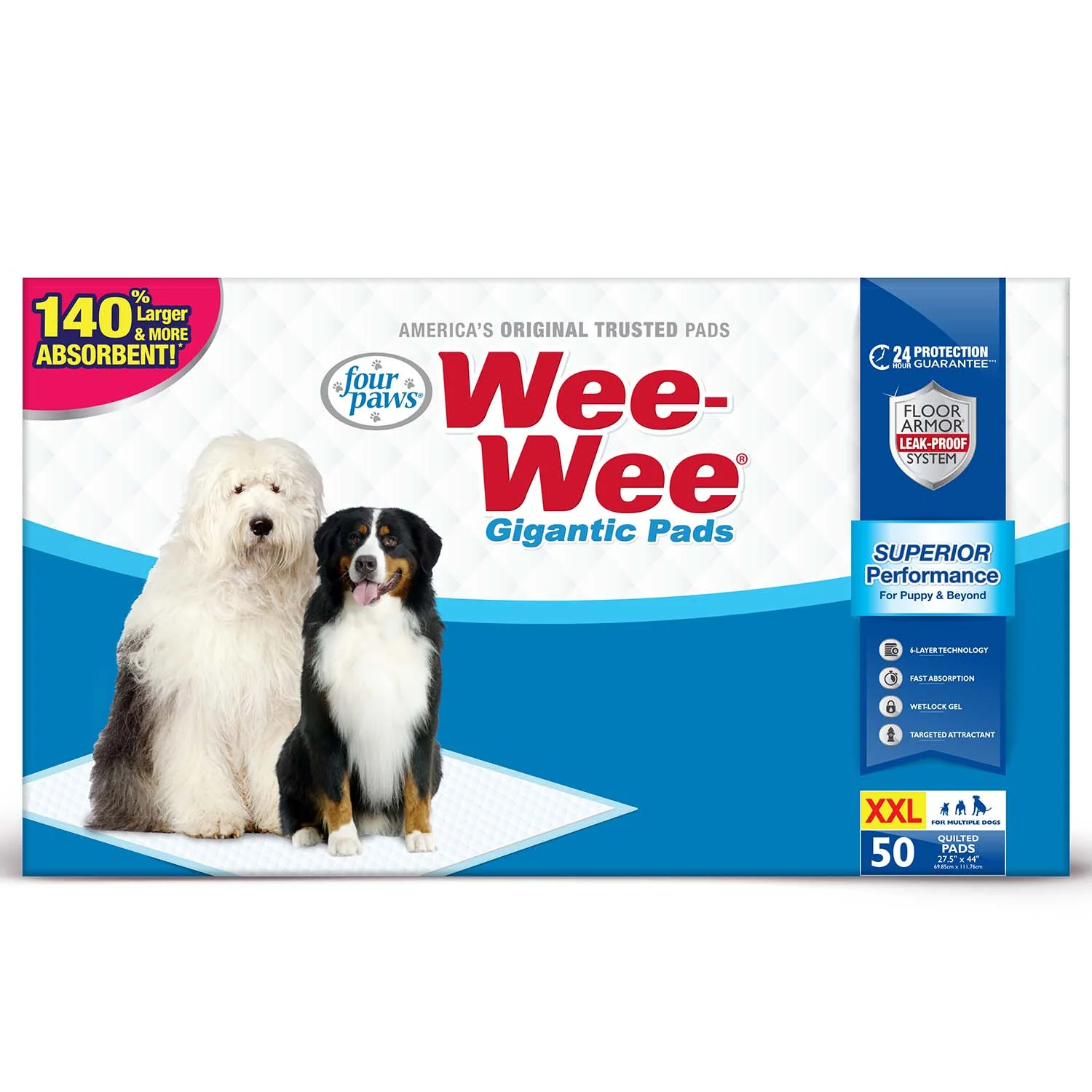 Wee-Wee Superior Performance Gigantic Dog Pee Pads - Pet's Shop