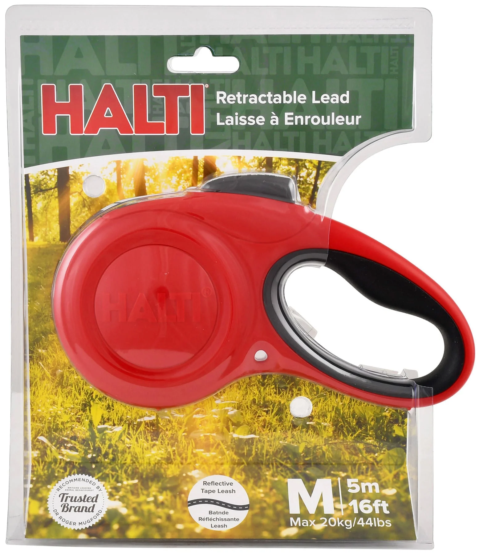 Halti Retractable Lead, Red - Pet's Shop