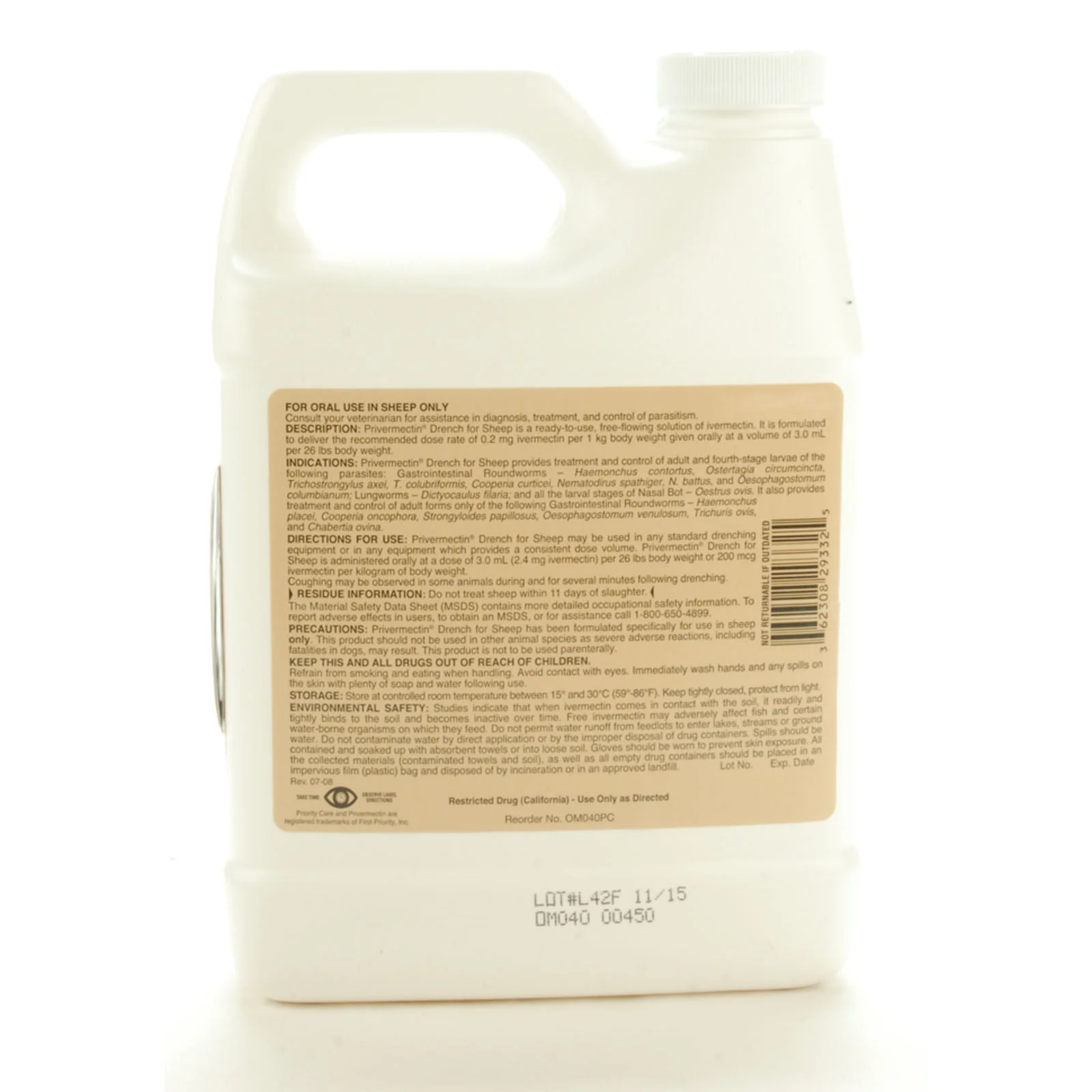 Privermectin Sheep Drench Wormer - Pet's Shop