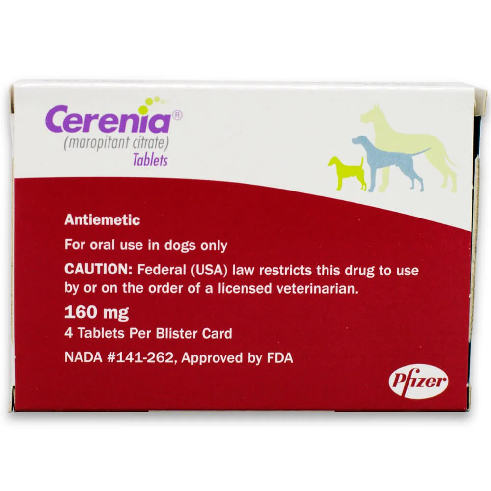 Rx Cerenia (maropitant citrate) Tablets for Dogs - Pet's Shop