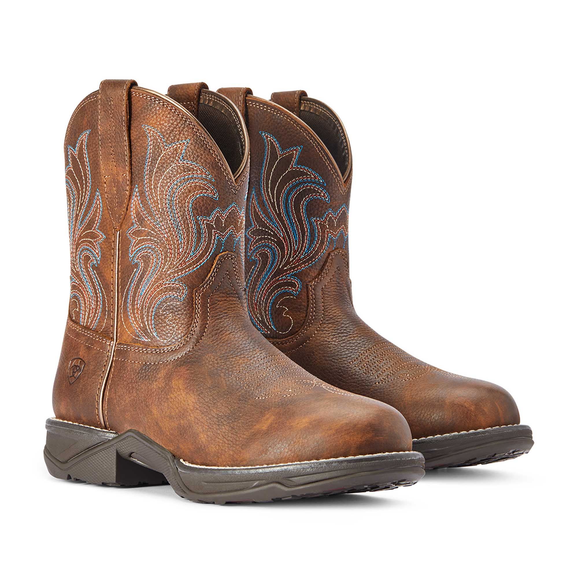 Ariat Women's Anthem Round Toe Shortie Boot, Copper Kettle - Pet's Shop