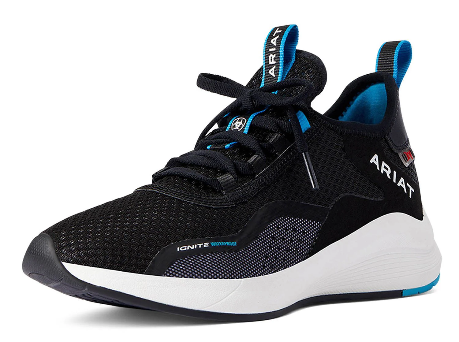 Ariat Women's Ignite Waterproof Tennis Shoes, Black - Pet's Shop