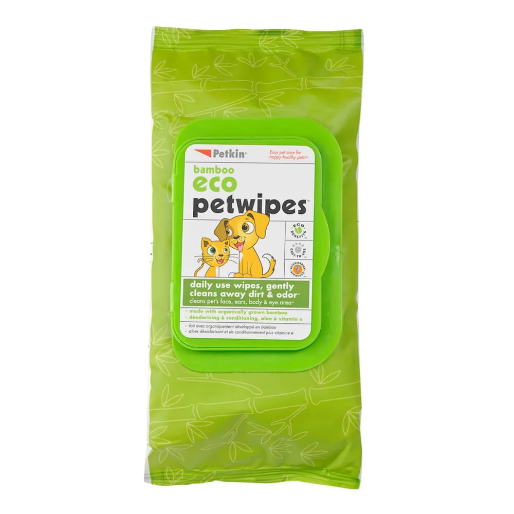 Bamboo Eco Petwipes, 80 ct - Pet's Shop