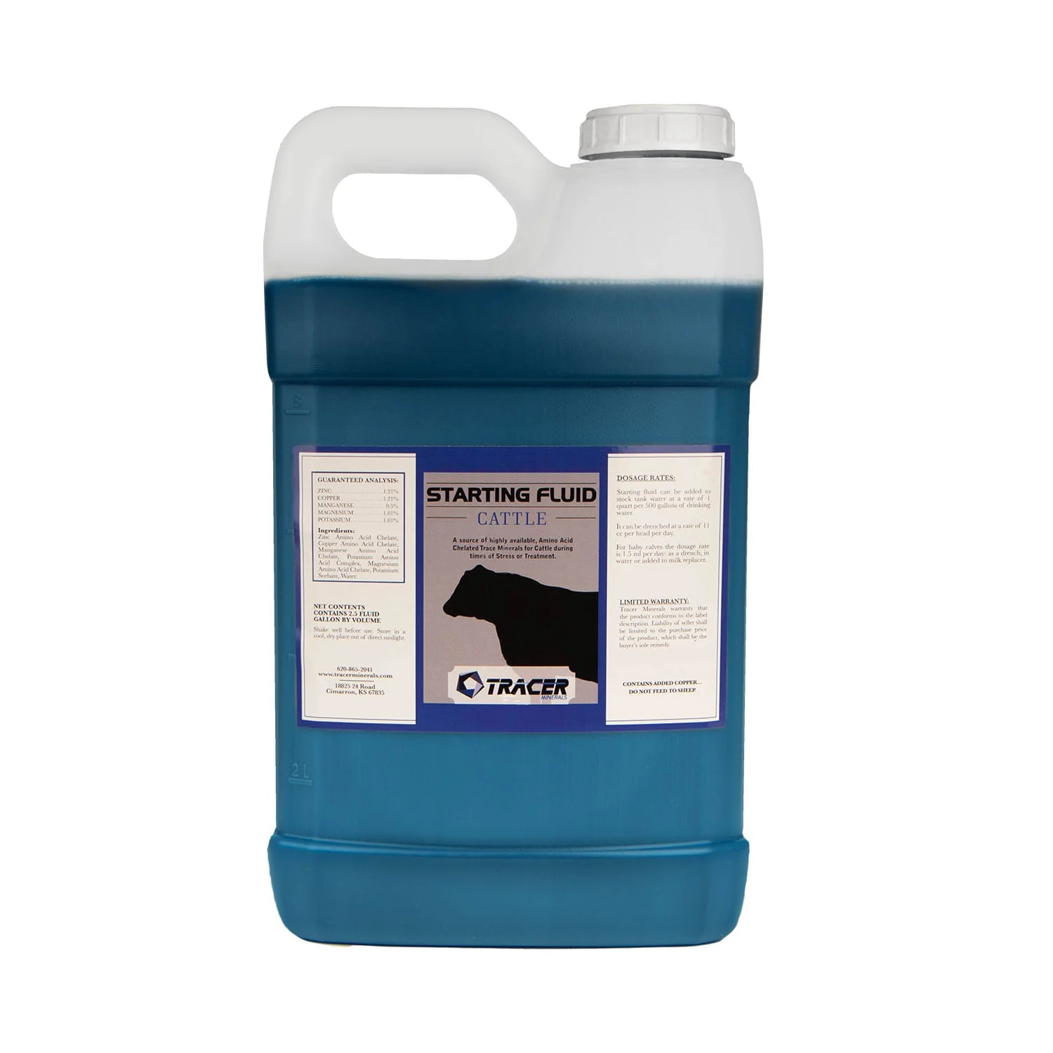 Tracer Starting Fluid Chelated Minerals for Horses, Swine, Cattle, Goats - Pet's Shop