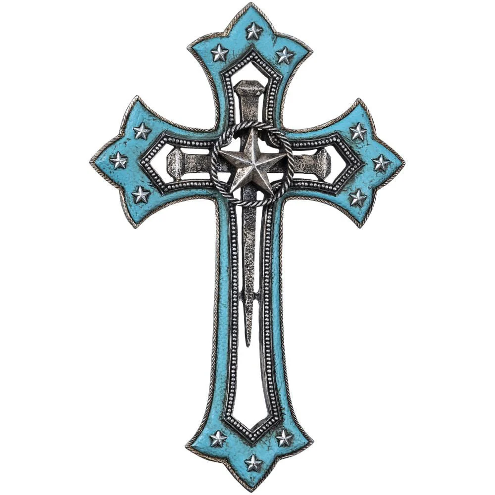 Turquoise Star Cross Wall Hanging - Pet's Shop