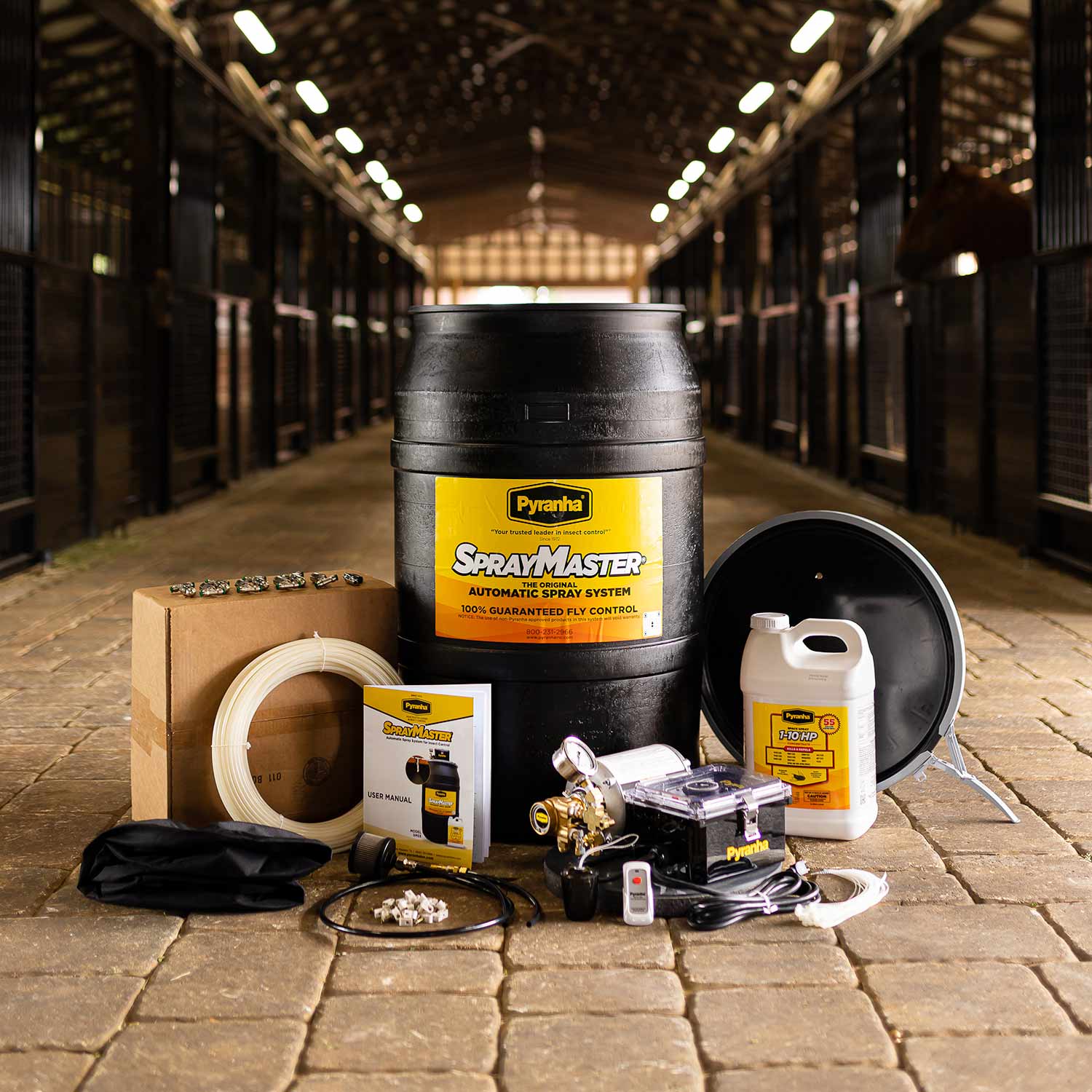 Pyranha SprayMaster Misting Barn Fly Spray System Kit & Accessories - Pet's Shop