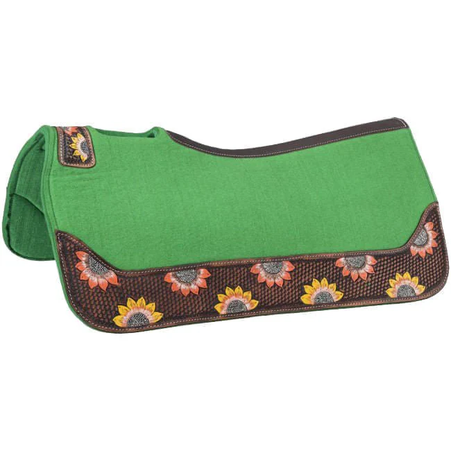 Tough1 Sunflower Contoured Felt Saddle Pad, 31