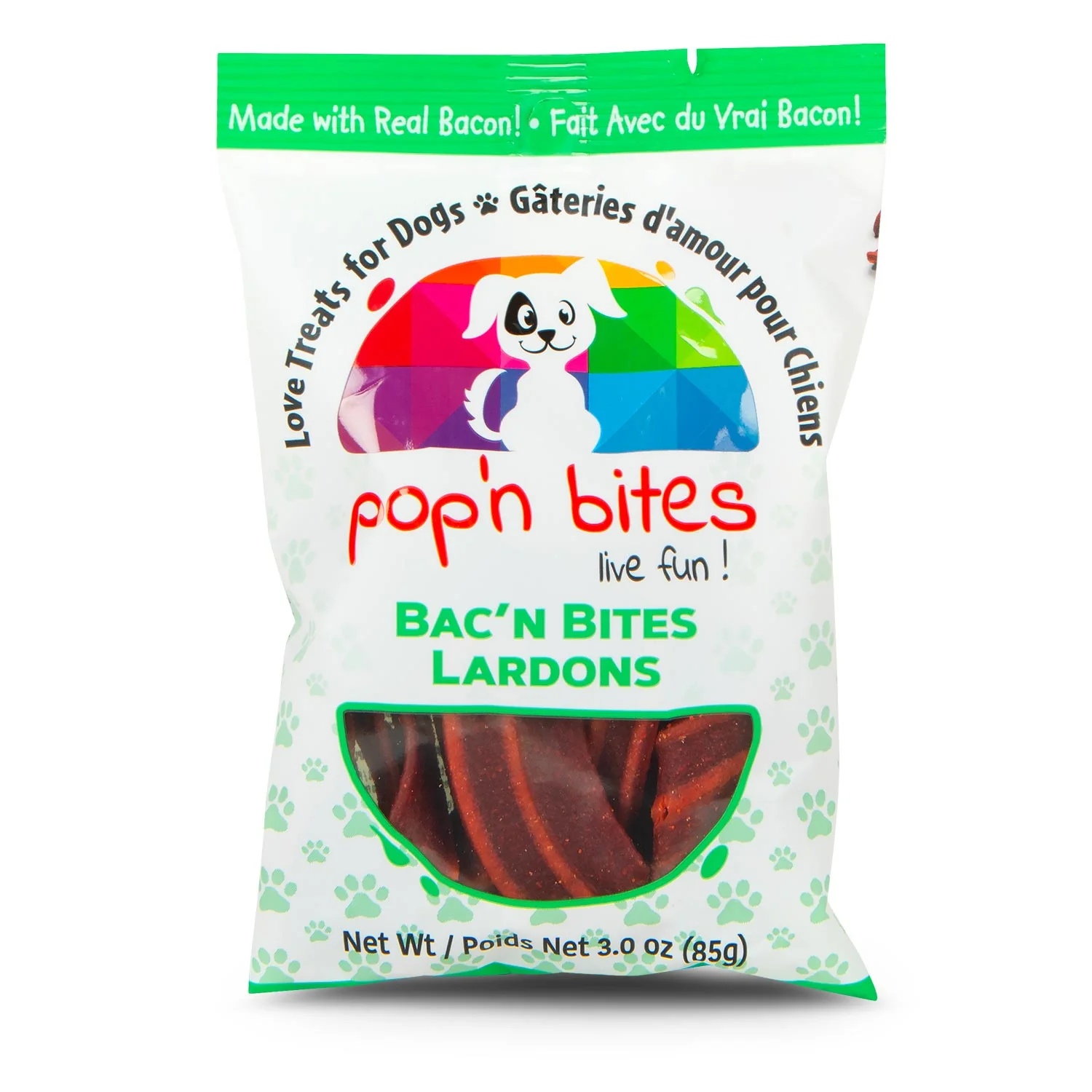 Pop'n Bites Bac'n Bites 3.5oz - Pet's Shop