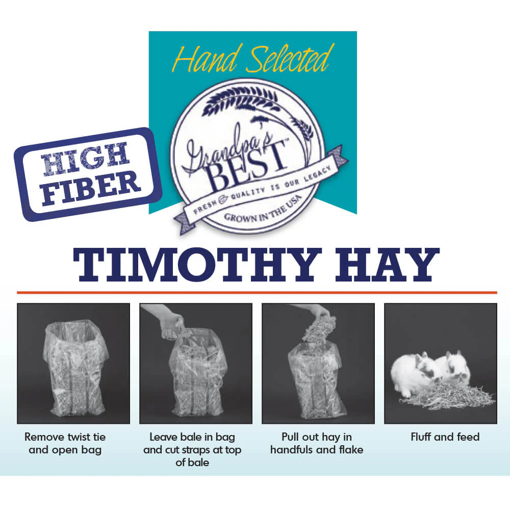 Grandpa's Best Timothy Hay Bale - Pet's Shop