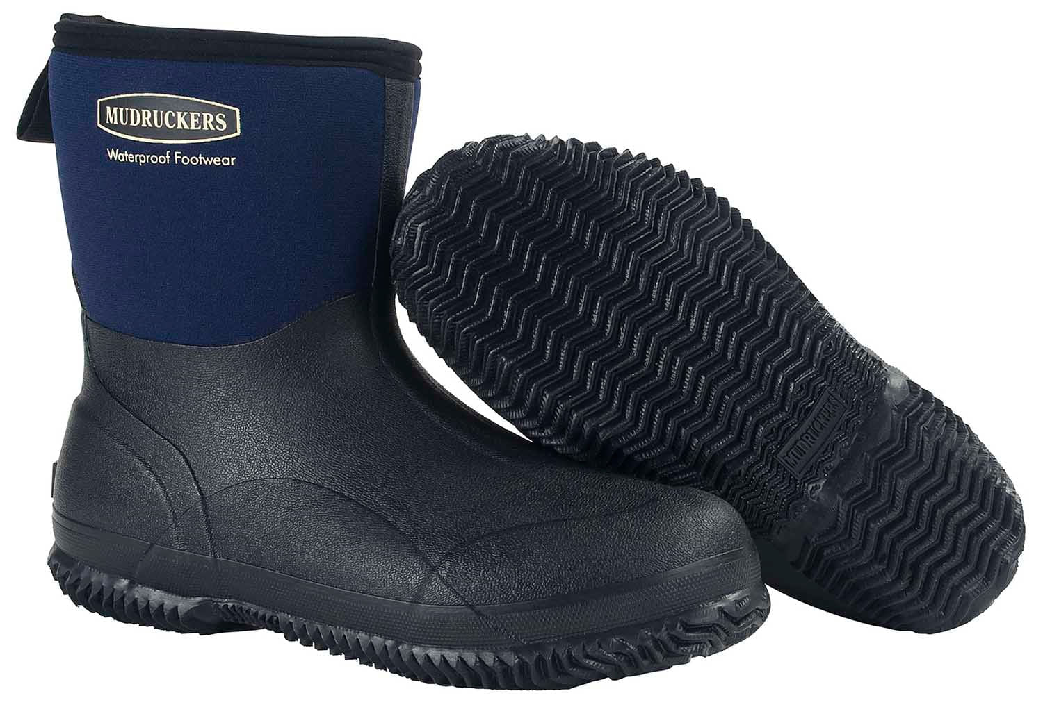 Mudruckers Waterproof Mid Boots, Navy - Pet's Shop