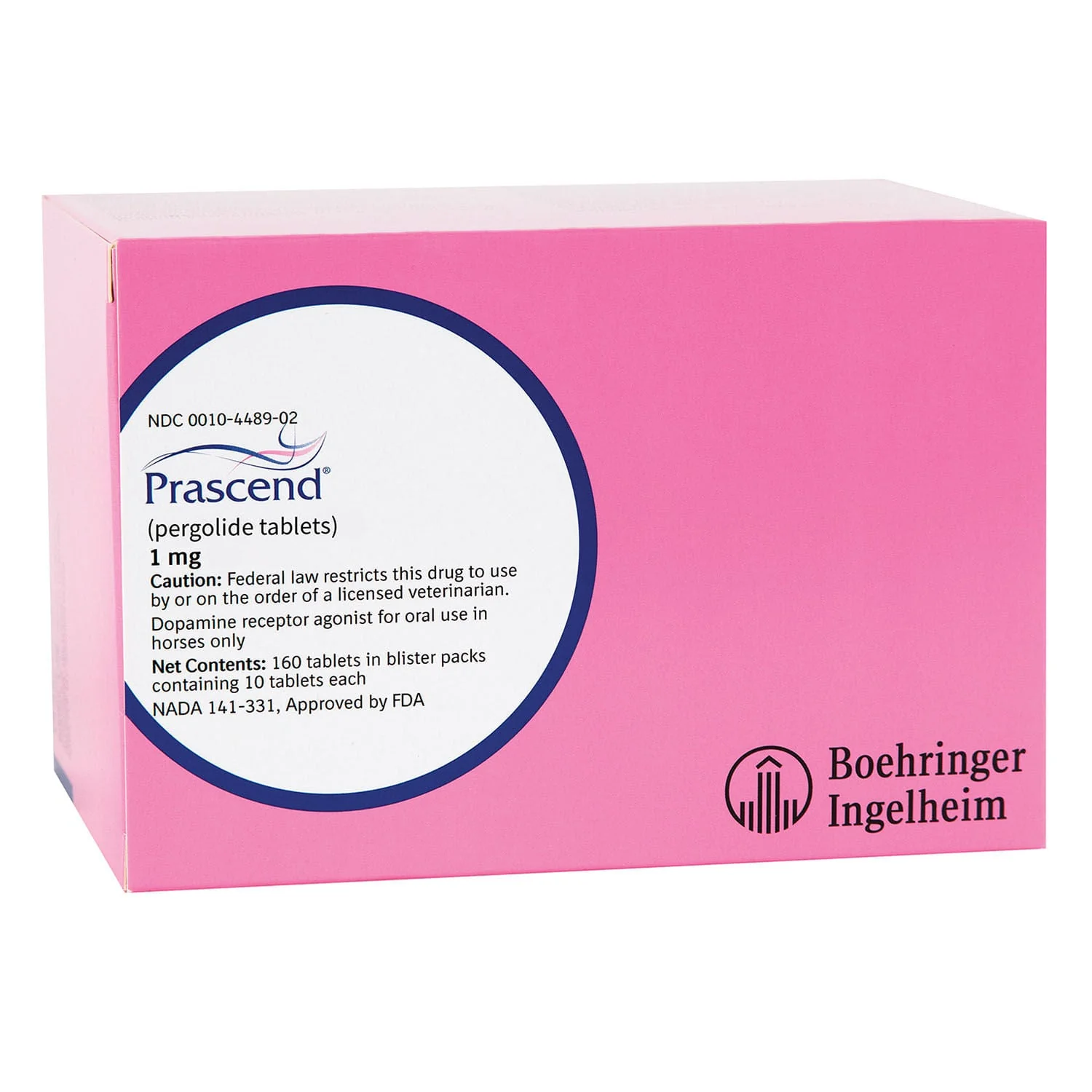 Rx Prascend (pergolide tablets) for Horses, 1 mg - Pet's Shop