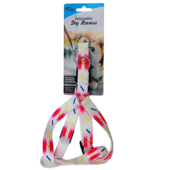 Adjustable Dog Harness, Assorted Double-Sided Print, Up to 25 lbs - Pet's Shop