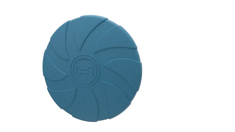 Blue Bone Stamp Frisbee - Pet's Shop