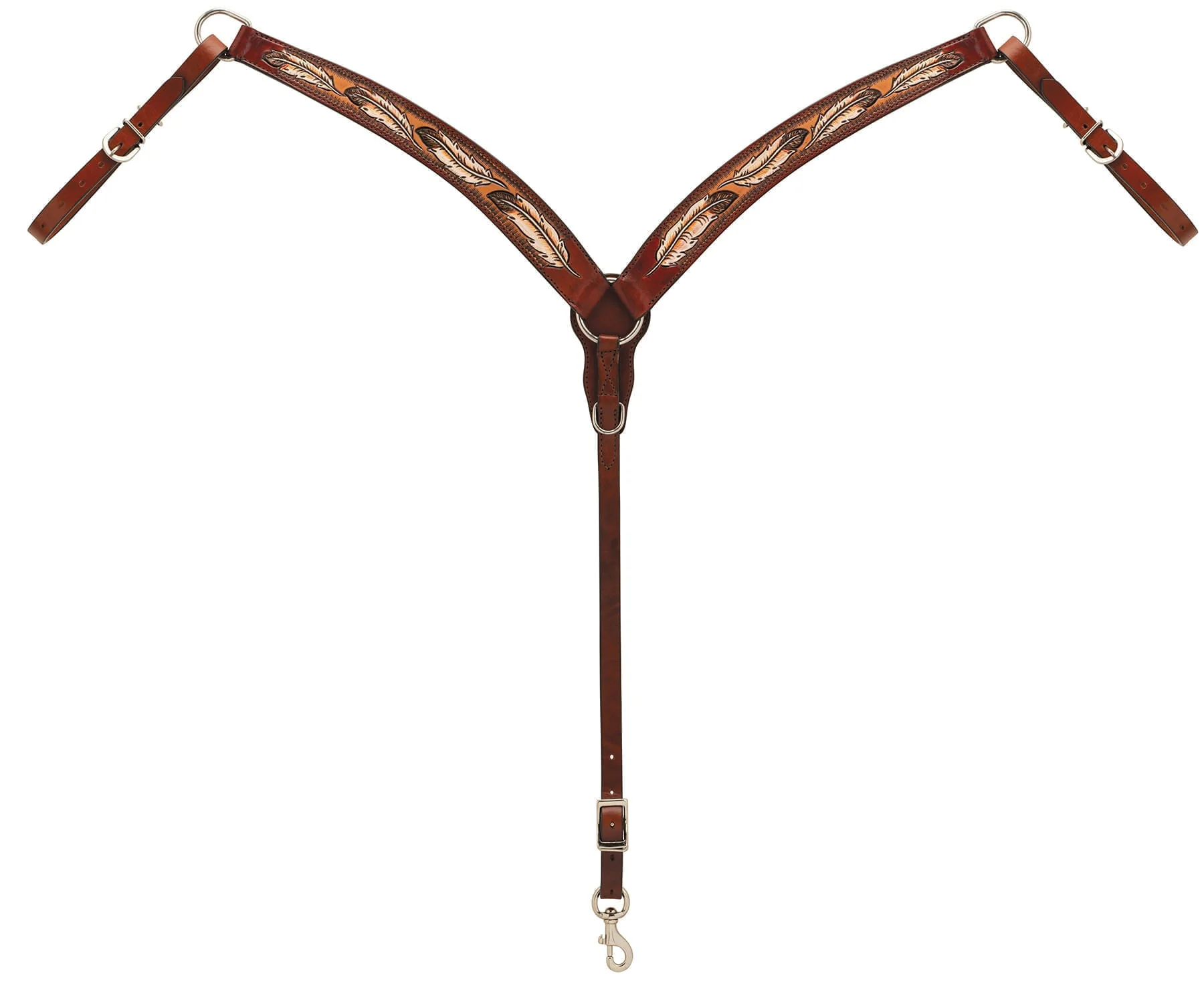 Turquoise Cross Coco Feather Breast Collar - Pet's Shop