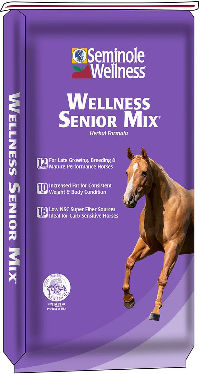 Seminole Wellness Senior Mix Horse Feed, 50 lb - Pet's Shop