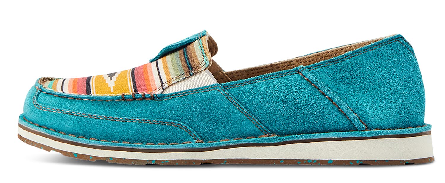 Ariat Women's Cruisers, Teal & Suede - Pet's Shop