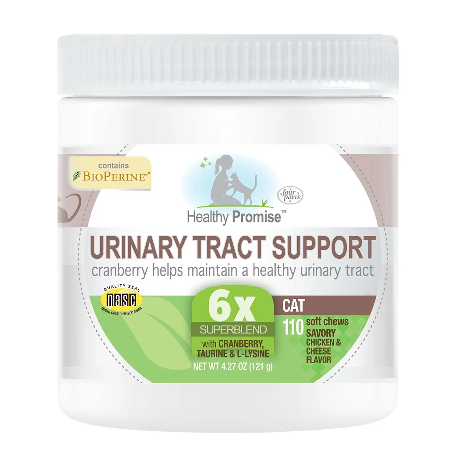 Healthy Promise Cat Urinary Tract Soft Chews, Chicken & Cheese, 110 ct - Pet's Shop