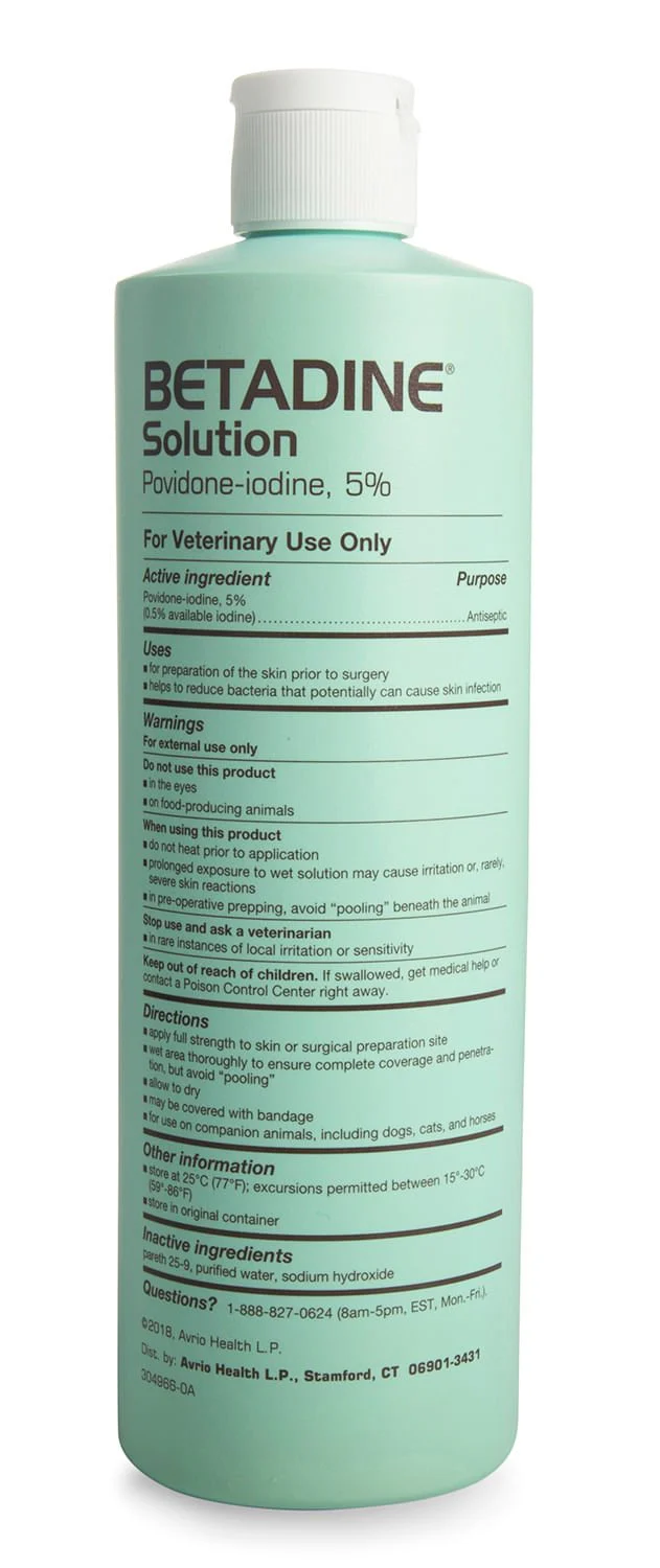 Betadine Solution (Povidone Iodine) - Pet's Shop