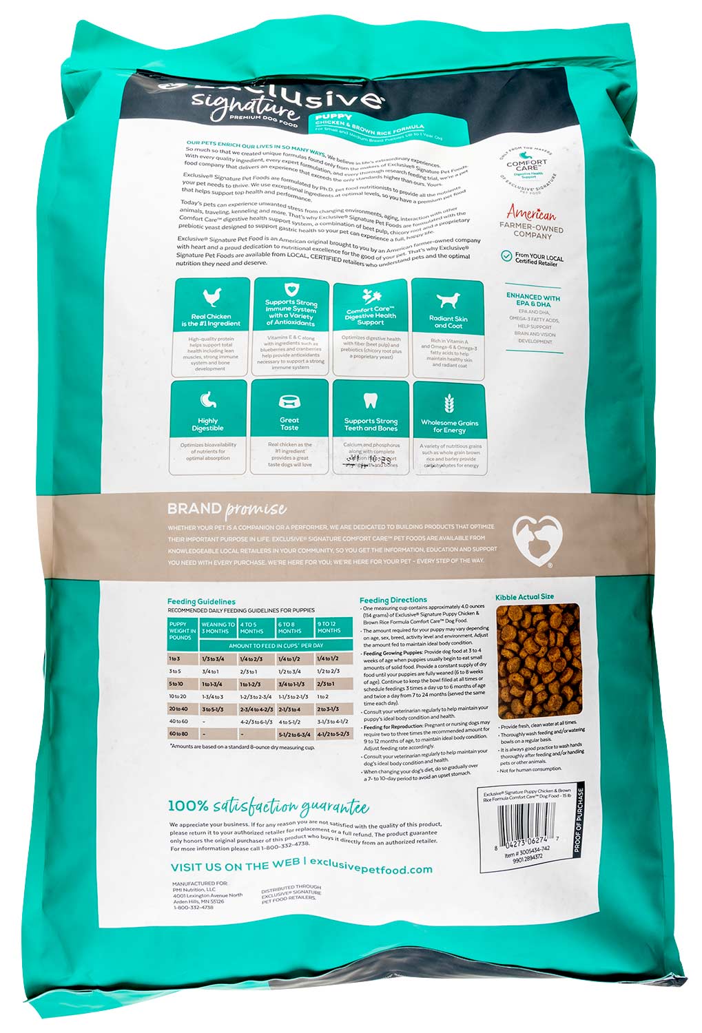 Purina Exclusive Puppy Food, Chicken/Brown Rice - Pet's Shop