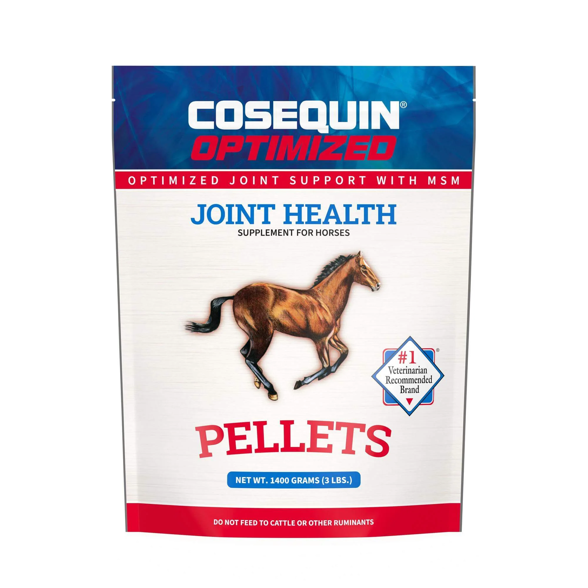 Nutramax Cosequin Optimized Pellets with MSM Joint Health Supplement for Horses, 1400 Grams - Pet's Shop