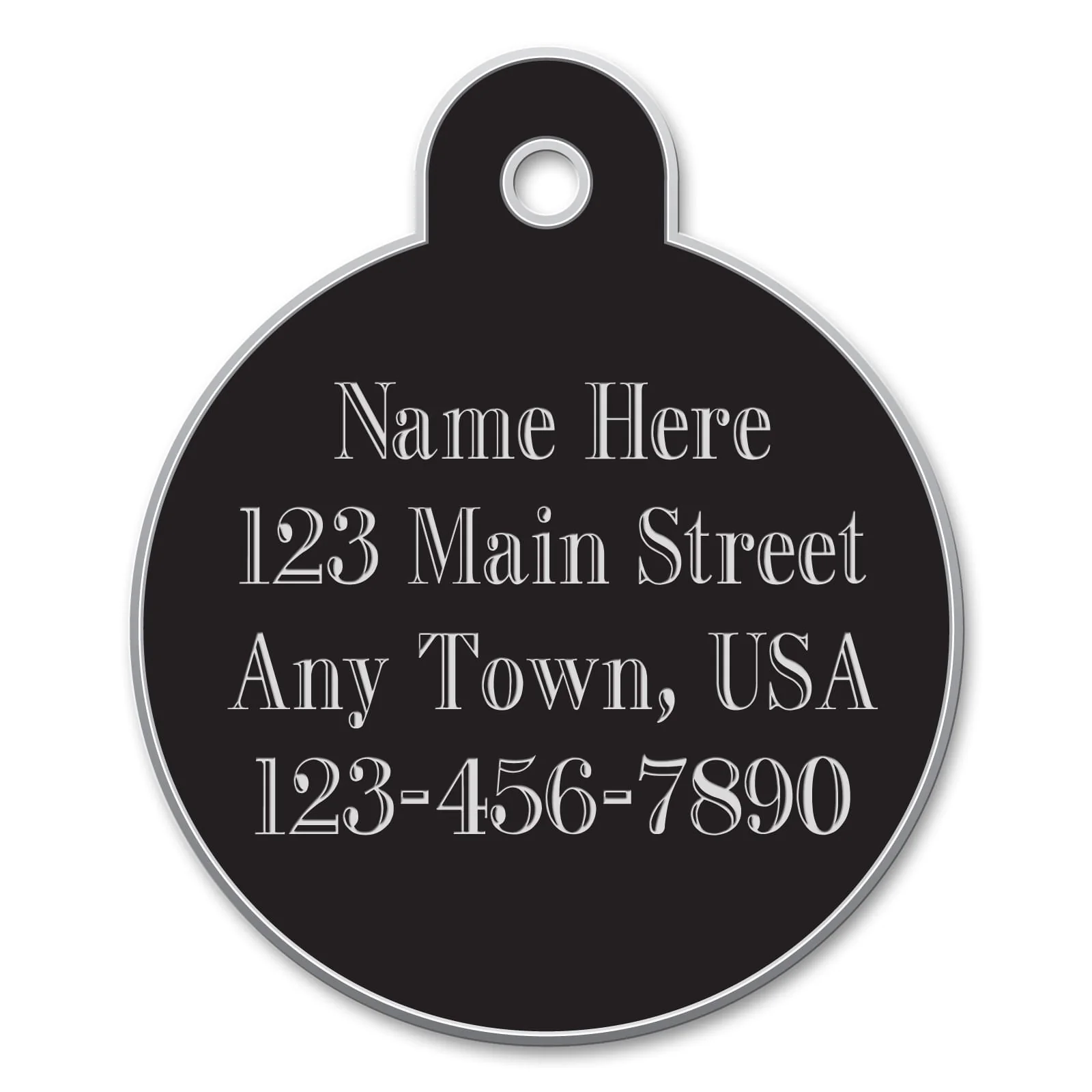 Small Circle Custom Personalized Dog Tags - Pet's Shop