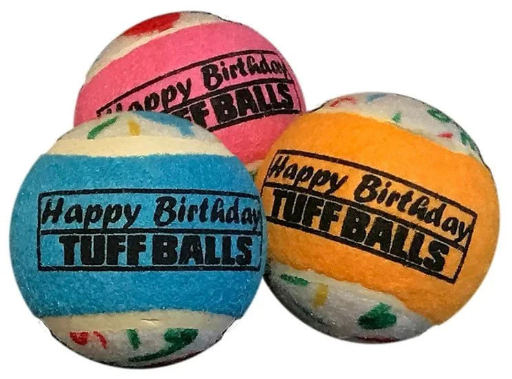 Happy Birthday Tuff Balls - Pet's Shop